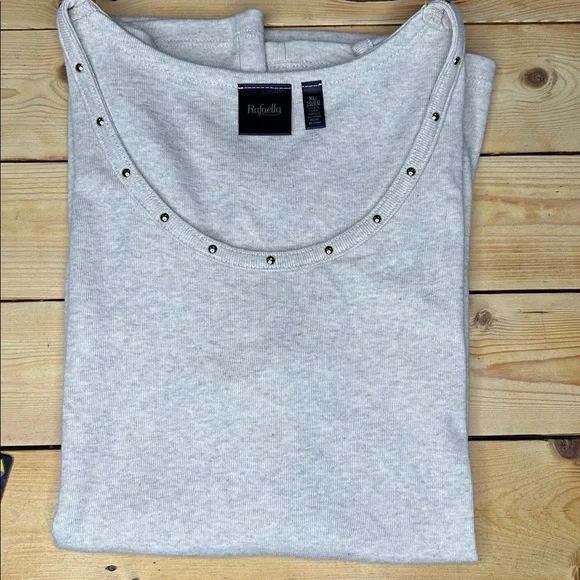 Rafaella Women's Beige Sleeveless Top Sz XL - Picture 7 of 7